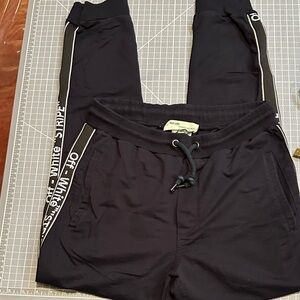 Main Label off white Black jogger with White Accents small